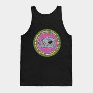 Today is National Crush a Can Day Badge Tank Top